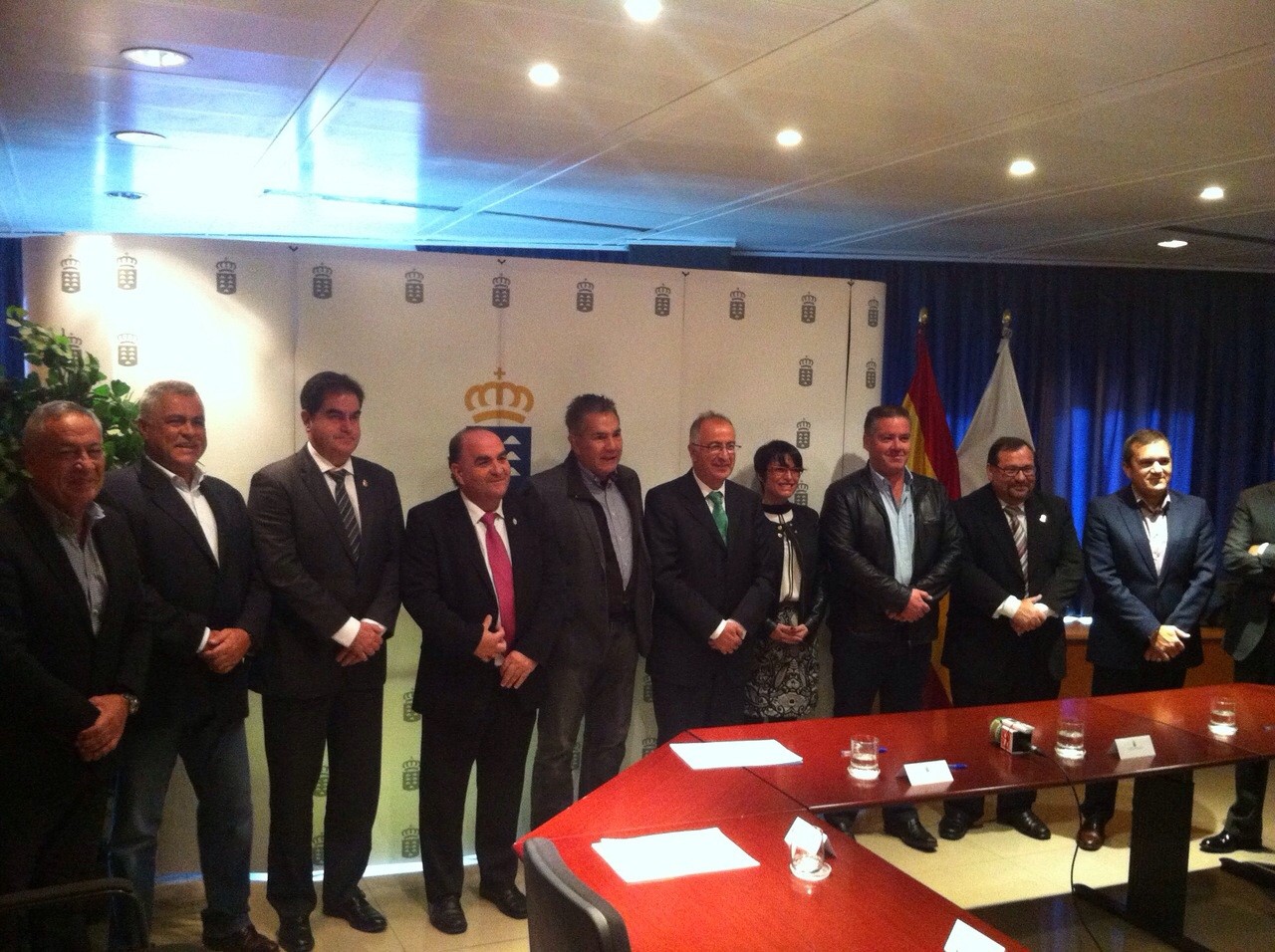 Todos los alcaldes del sur estuvieron presentes en el acto